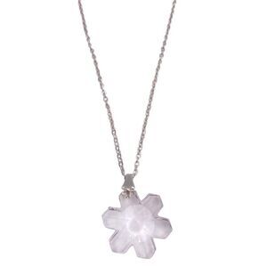 Swarovski Elements Snowflake Crystal Pendant Necklace